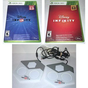 Xbox 360 Disney Infinity 2.0 and 3.0 Games + 2 Portals
